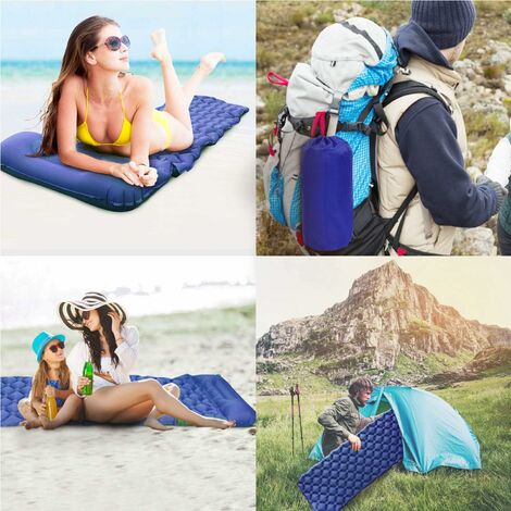 Matelas Camping, Tapis de Couchage avec Oreiller de Gonflable - Main Image