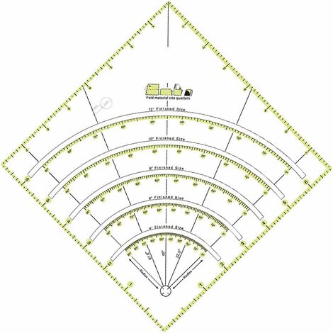 Règle De Patchwork Acrylique Transparente 8 Pouces - Idéale Pour Quilting, Couture, DIY Et Travaux Manuels