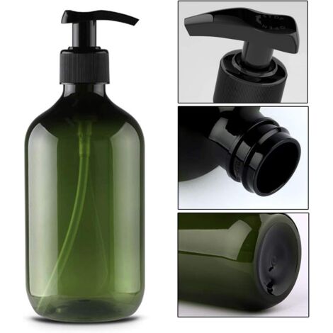 Flacon Pompe En Verre Vert 60ml - Récipient Rechargeable Pour Cosmétiques, Essence Et Lotions - Parfait Pour Voyages
