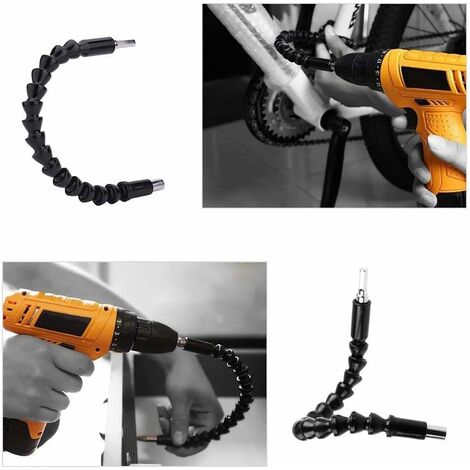 Set De 16 Pièces : Support D'extensions Magnétique 1/4" Et Adaptateurs De Bits Pour Perceuse