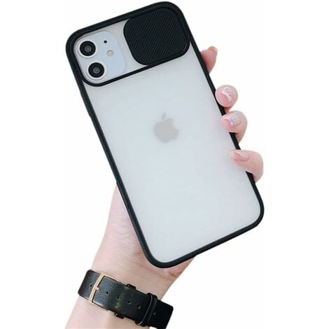 Coque iPhone 11 Pro Max avec Cache Caméra Coulissant, Protection