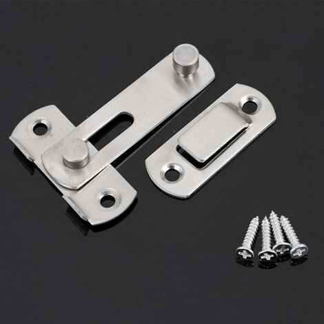 Moraillon Porte Cadenas Petite Antivol Loquet,Acier Inoxydable Cadenas Verrou à Bascule Verrous De Porte De Securite Gauche Ouvert Une Piece 99083853