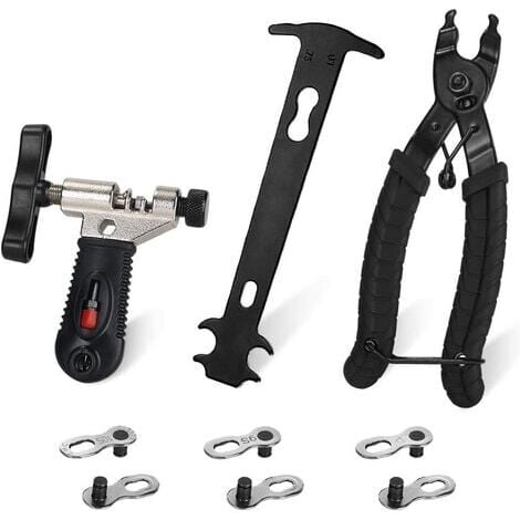 Kit d'outils de réparation de chaîne de vélo, pince à maillons