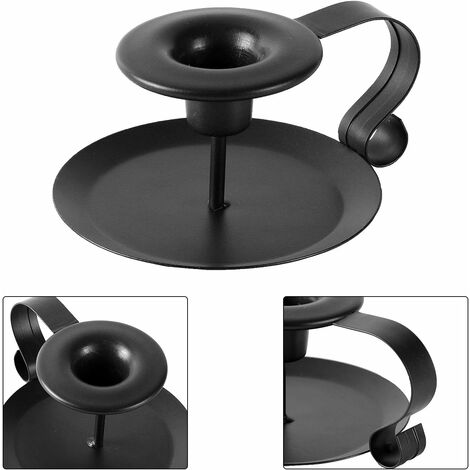 Bougeoirs Détenteur, Chandelier Vintage en Fer Forge Avec Poignée pour Dîner Table et Pièces Maîtresses Saint-Valentin, Noël, Halloween, 2 Pièces | Leroy Merlin