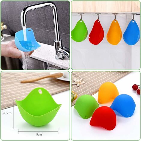 Lot De 2 Pocheuses à Œufs Micro-ondes - Eddingtons - Cuisson Rapid Œufs Parfait - Lavable Au Lave-vaisselle
