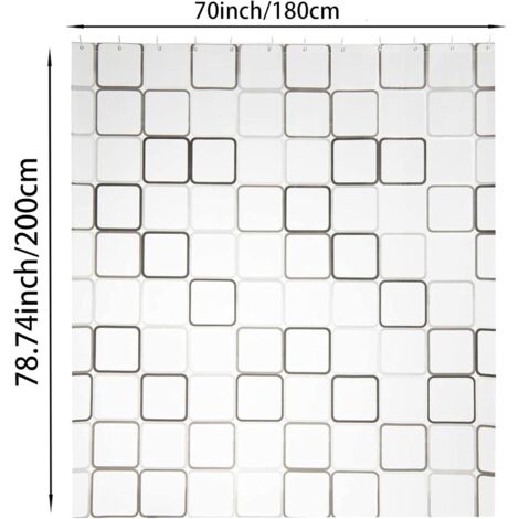 Rideau De Douche Zen 180 X 180 Cm | Leroy Merlin