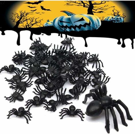 20 Bagues Araignées Colorées Halloween - Accessoires Déguisement, Fête, Cosplay - Réutilisables Et Fun