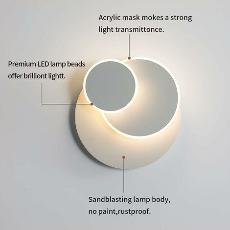Osairous Applique Murale Interieur, 16W Appliques LED Design Courbe, Lampe Murale Moderne En Acryliquel Pour Chambre Osairous Applique Murale Interieur, 16W Appliques LED Design Courbe, Lampe Murale Moderne En Acryliquel Pour Chambre
