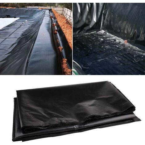 Bâche D'étang En PEHD 5 Mil (0,13 Mm) - Taille 5x5 M, étanche, Résistante Aux UV - Pour Bassin, Jardin, Toit