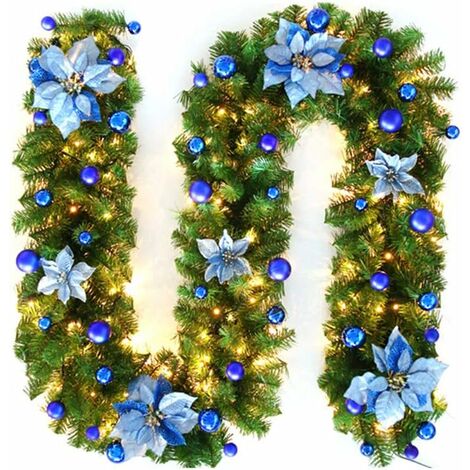 Couronne De Noel Porte 50 Cm Efitty Lot De 2 Guirlandes De Noël