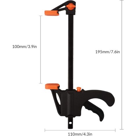 Pince Rapide, Tige Droite 4pcs Pince à Bascule, Pour Le Traitement