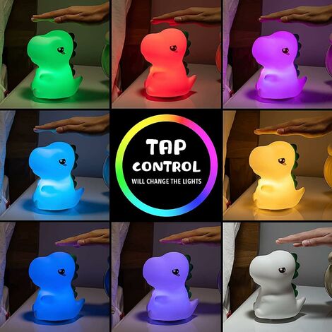 Veilleuse Godzilla Rechargeable LED - Lampe De Bureau Dinosaure Changement De Couleur - Neuf Sous Blister