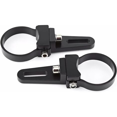 Lee's Support de tige à clipser – Aluminium noir – Montage vertical – Convient aux tuyaux de 6 cm de diamètre extérieur