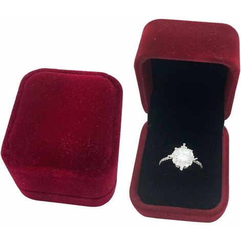 Boîte à Bague en Plastique Bague Rouge Coque Écrin Cadeau Coffret Cadeau Organisateur LED - Maison Boîte à Bague en Plastique Bague Rouge Coque Écrin Cadeau Coffret Cadeau Organisateur LED - Maison
