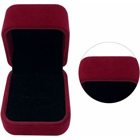 2 Pièces Bague Velours Coffret CadeauBoîte À Bagues Flanelle Carré 2 Pièces Bague Velours Coffret CadeauBoîte À Bagues Flanelle Carré