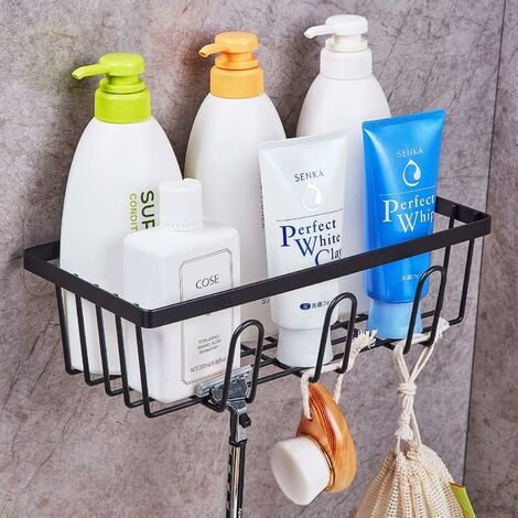 Etagere Douche Sans Percage,Support Shampoing Douche,Etagere Salle de Bain  Sans Percage,Support Gel Douche Salle de Bain Sans Perçage