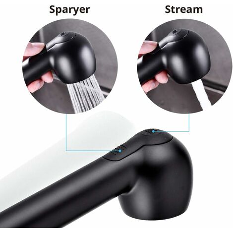 Tête De Pulvérisateur Robinet, Tirez La Pulvérisation Cuisine Multi Fonctions Paramètres Remplacement Pommeau Douche Pour Salle Bain Mitigeur Universel D'évier Douchette Standard Rechange Extractible
