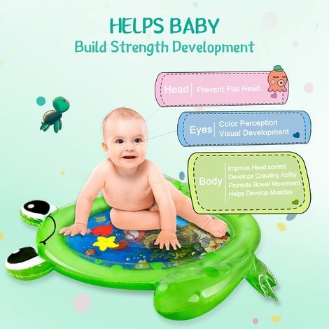 Tapis d'eau bébé, tapis de jeu aquatique sans BPA, jouet bébé 3 6
