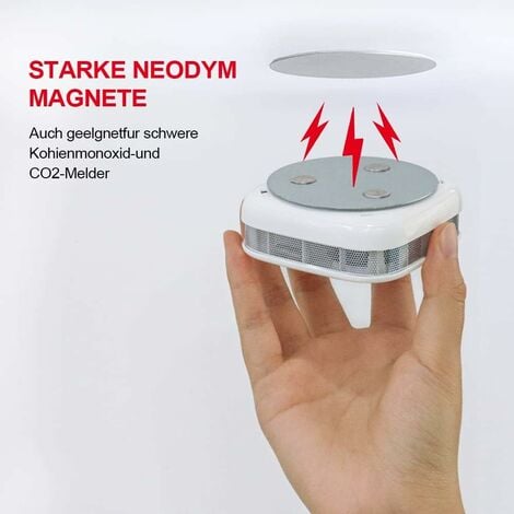 kit de fixation magnéitique et autocollant pour détecteur de fumée