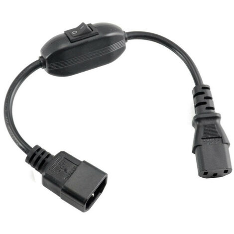 Cordon Séparateur Alimentation IEC C14 Vers 2x C13 HangTon 1m - 10A 250V