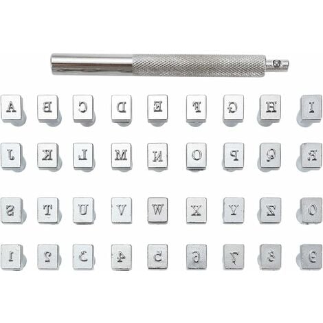 Lettres Timbres pour Argile, Tampon Lettre Alphabet avec Outils