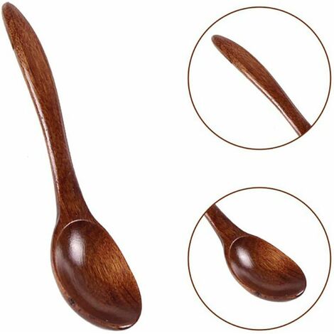 Soaoo Lot De 2 Cuillères De Saint-Valentin En Bois En Forme De Cœur Pour Cuisine, Maman, épouse, Saint-Valentin, Fête, Mariage, Pendaison De Crémaillère