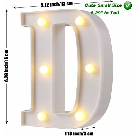 Lettre Lumineuse O En Kit DIY - Guirlande LED Blanc, 16 Cm (6 1/4") - Heidi Swap