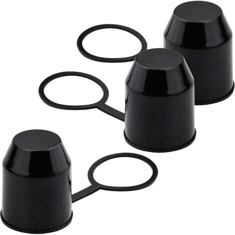 Lot De 4 Capuchons De Protection Pour Attelage Remorque - Avec Anneau De Verrouillage - Anti Corrosion, Poussière, Graisse - Universel