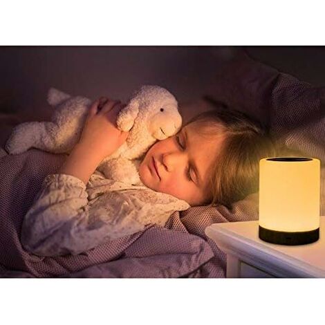 Veilleuse Enfant Rechargeable USB - Lumière Chaude Dimmable Et 7 Couleurs - Minuterie Pour Chambre