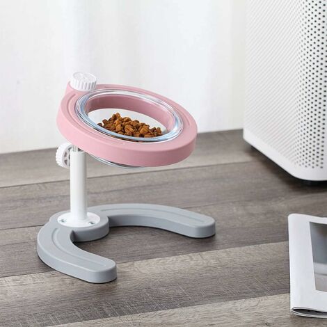 Lit De Bureau Pour Chat – Rotation 360°, Hauteur Réglable, Nid Doux Amovible, Fixation Sans Perçage
