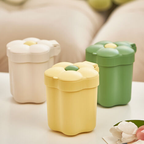 Lot De 4 Mini Poubelles De Bureau Avec Couvercle - Design Compact Et Rangement Malin - 7