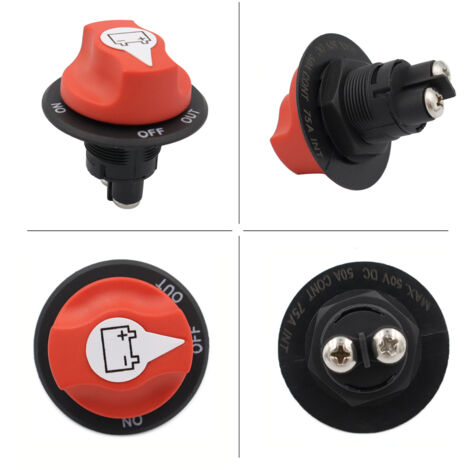 Interrupteur D'Alimentation DC 48V 300A - Coupure Batterie Bateau Avec Protection Allumage, Sectionneur Principal