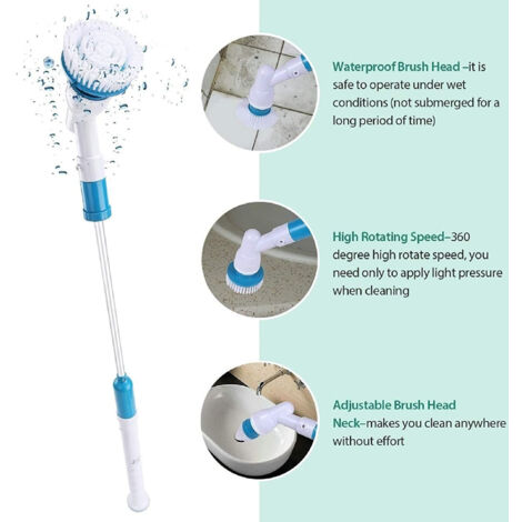 Brosses De Remplacement HOTO Pour Nettoyeur Rotatif - 3 Pièces Pour Carrelage, Baignoire, Cuisine