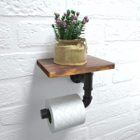 Porte Papier Toilette Mural Ancien - Céramique Blanche - Style Art Déco - Vintage