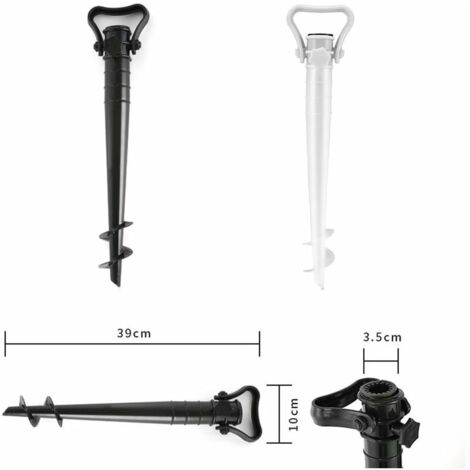 Support De Parasol Pour Plage Sable Dans Le Sable, Bleu