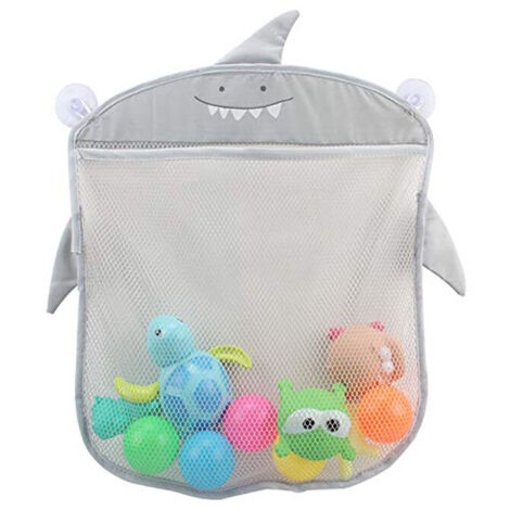Filet Rangement Salle De Bain – 46x35x6 Cm – Avec 4 Crochets Adhésifs – Pour Jouets De Bain, éponges, Accessoires