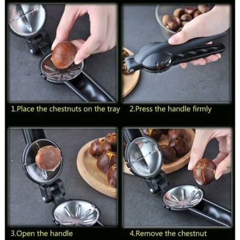 Pince à Châtaigne Pince à Craqueler Pinces à Noyer Outils De Cuisine En Acier Inoxydable Gris