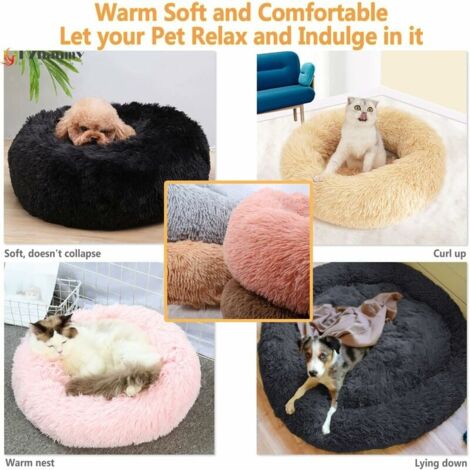 Niche D'hiver Pour Chat Cutypet - Lit Douillet En Forme De Monstre, Lavable (taille S, Violet)