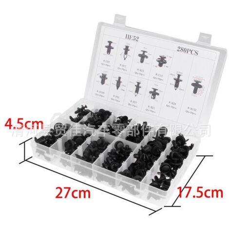 50 X Clips Agrafe Plastique 10mm Bouclier/Garnissages/Habillages/Joint