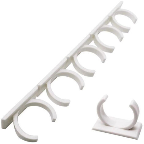 Lot De 3 Organiseurs De Câbles Avec Fentes Adhésives Pour Bureau, Mur