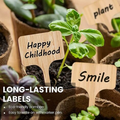 Akozon étiquettes Pour Plantes En Plastique 100pcs Plantes En Plastique