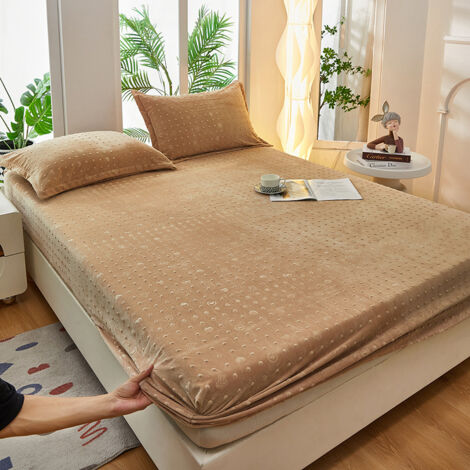 Surmatelas Pur Coton 300 Fils - Remplissage Duvet Alternatif - Épaisseur Optimale Pour Grand Lit - Housse Lavable Résistante à L'eau - Confort Hôtelier - 9