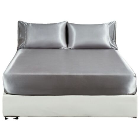 Clinotest Drap De Lit En Satin De 240 X 290 Cm - Drap De Lit Lisse Clinotest Drap De Lit En Satin De 240 X 290 Cm - Drap De Lit Lisse