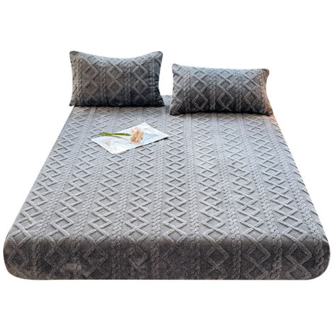 Couvre-Matelas Futon Tatami Lavable à Glissière - Coton Doux, Protection Anti-Poussière - Royal Blue King 180x200cm