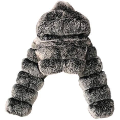 Veste à Bulles Fille Taille S - Capuche Avec Fausse Fourrure - Occasion Très Bon État