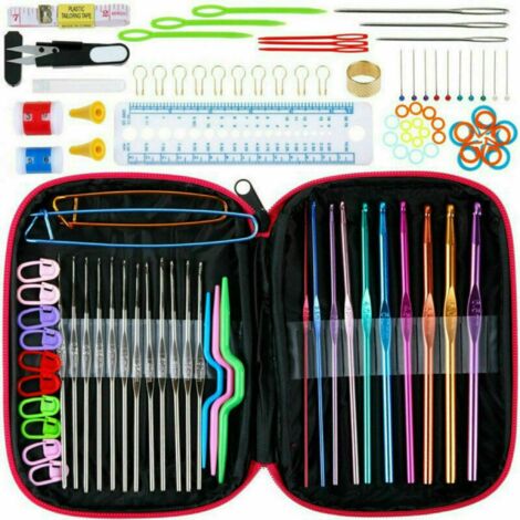 Kit De 5 Crochets à Tricoter Lisses - Pour Cacher Les Fils, Réparer Pulls Et Chaussettes - 15 Cm