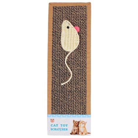 Griffoir Interactif Magic Organ Pour Chat - 23x23x10 Cm - Avec Balle à Clochette, Tunnel, Cachette - Carton Recyclable