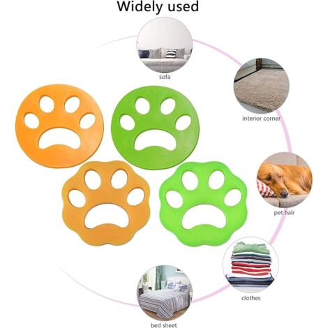 Lot De 5 Porte-clés En Cuir En Forme De Patte D'animal De Compagnie