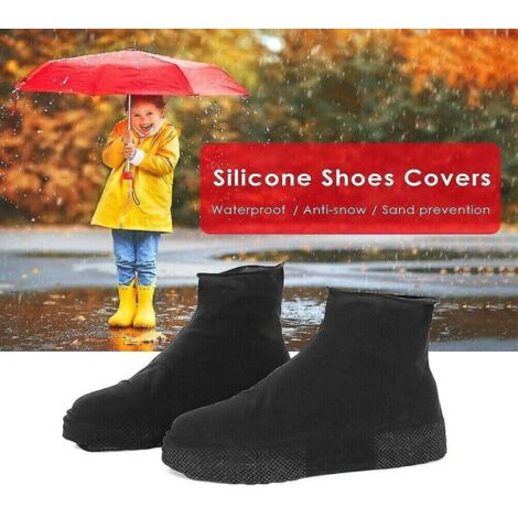 COUVRE PIED, yellow thin L  Couvre chaussures en caoutchouc étanches, antidérapantes et