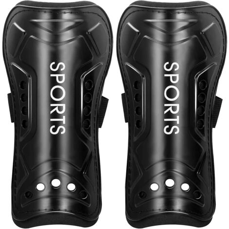 Pardofelis 2 Paires Protege Tibias De Football, Ski Shin Guards, Protection De Mollet Respirante Et Antidérapante, Protège Tibias Pour Enfants Jeunes Adultes Joueurs De Football, Noir Bleu, XS